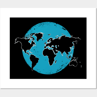 World Map Posters and Art